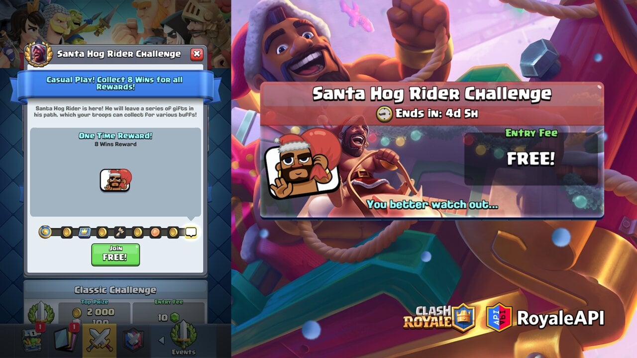 Clash Royale December 2022 Season 42 Clashmas