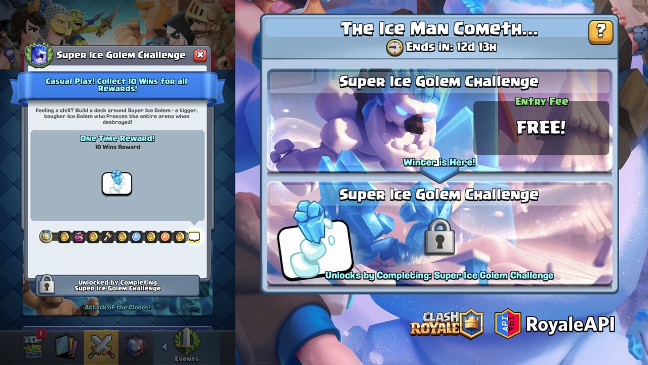 Clash Royale January 2023 Season 43 Frost Festival
