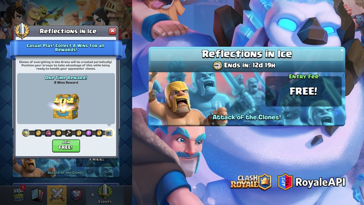 Clash Royale January 2023 Season 43 Frost Festival