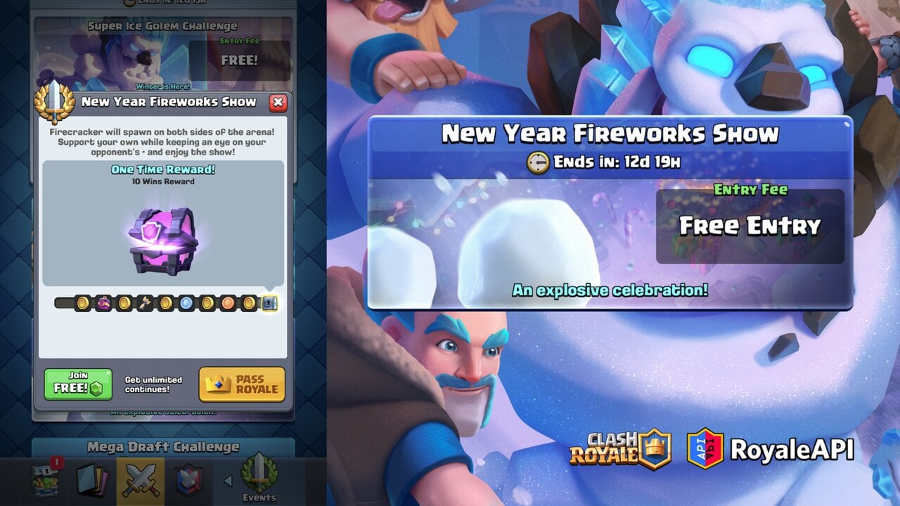 Clash Royale January 2023 Season 43 Frost Festival