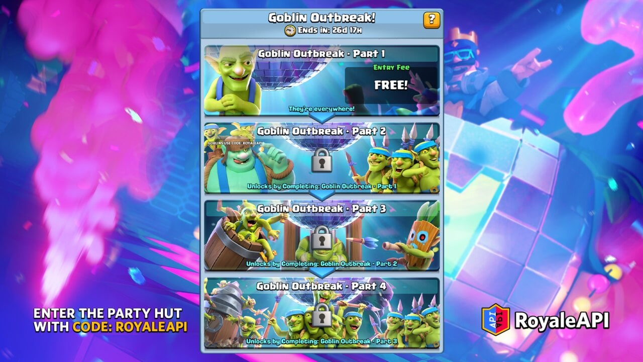 Clash Royale March 2023 Season 45 Goblin Party