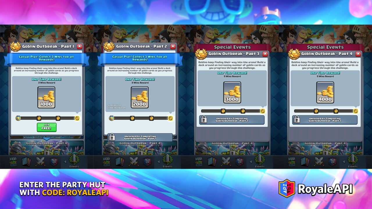 Clash Royale March 2023 Season 45 Goblin Party