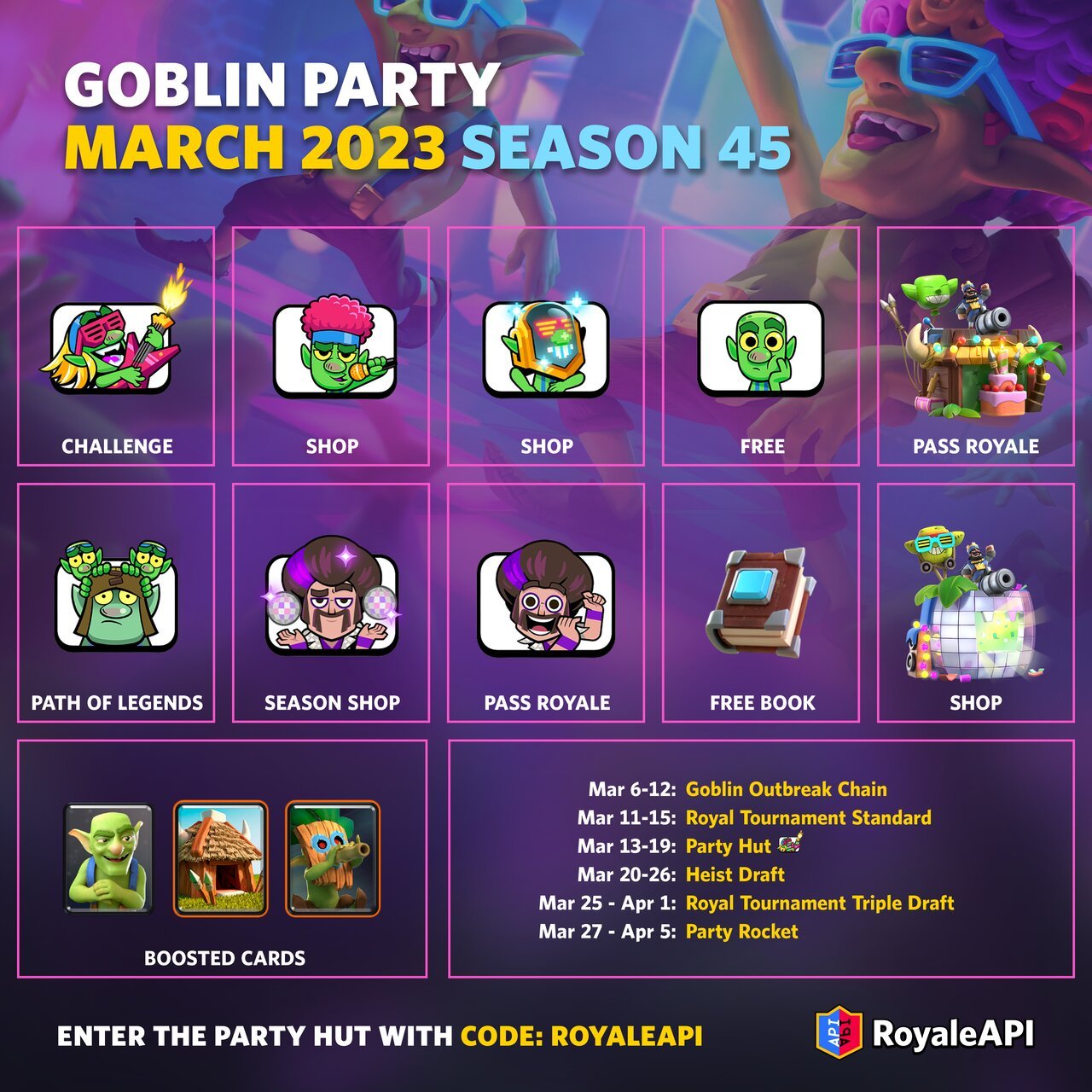 Clash Royale February 2023 Season 44 Love and Magic