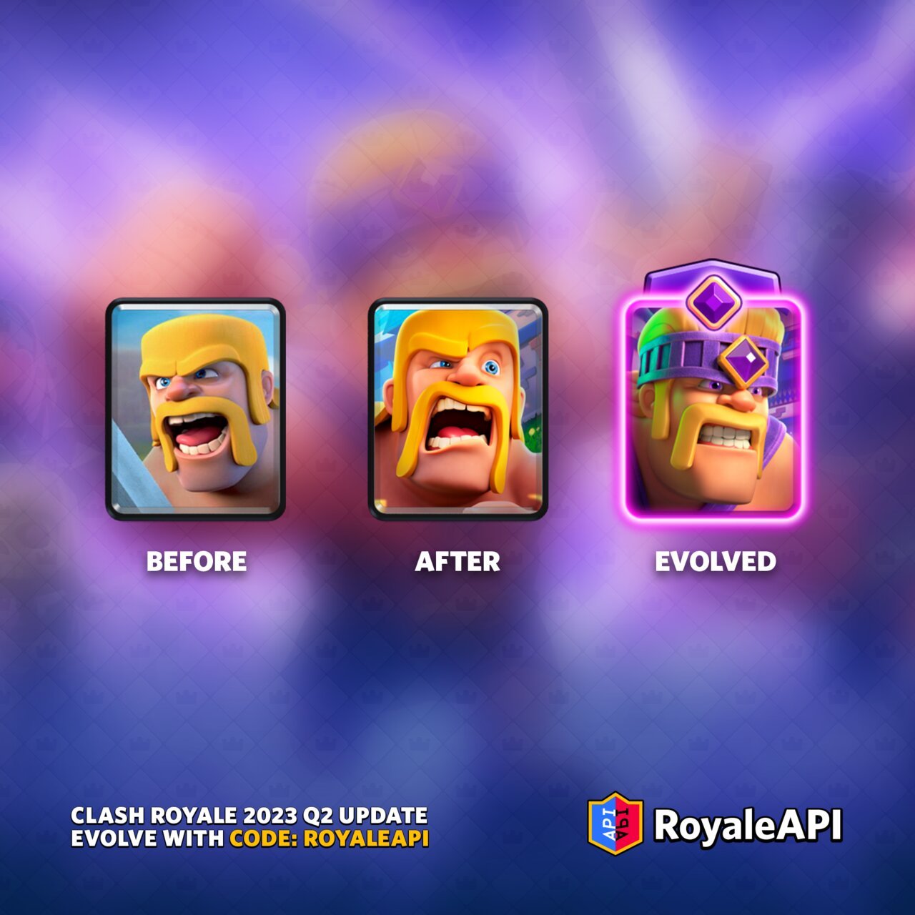 Card Evolution - Clash Royale 2023 Q2 Summer Update