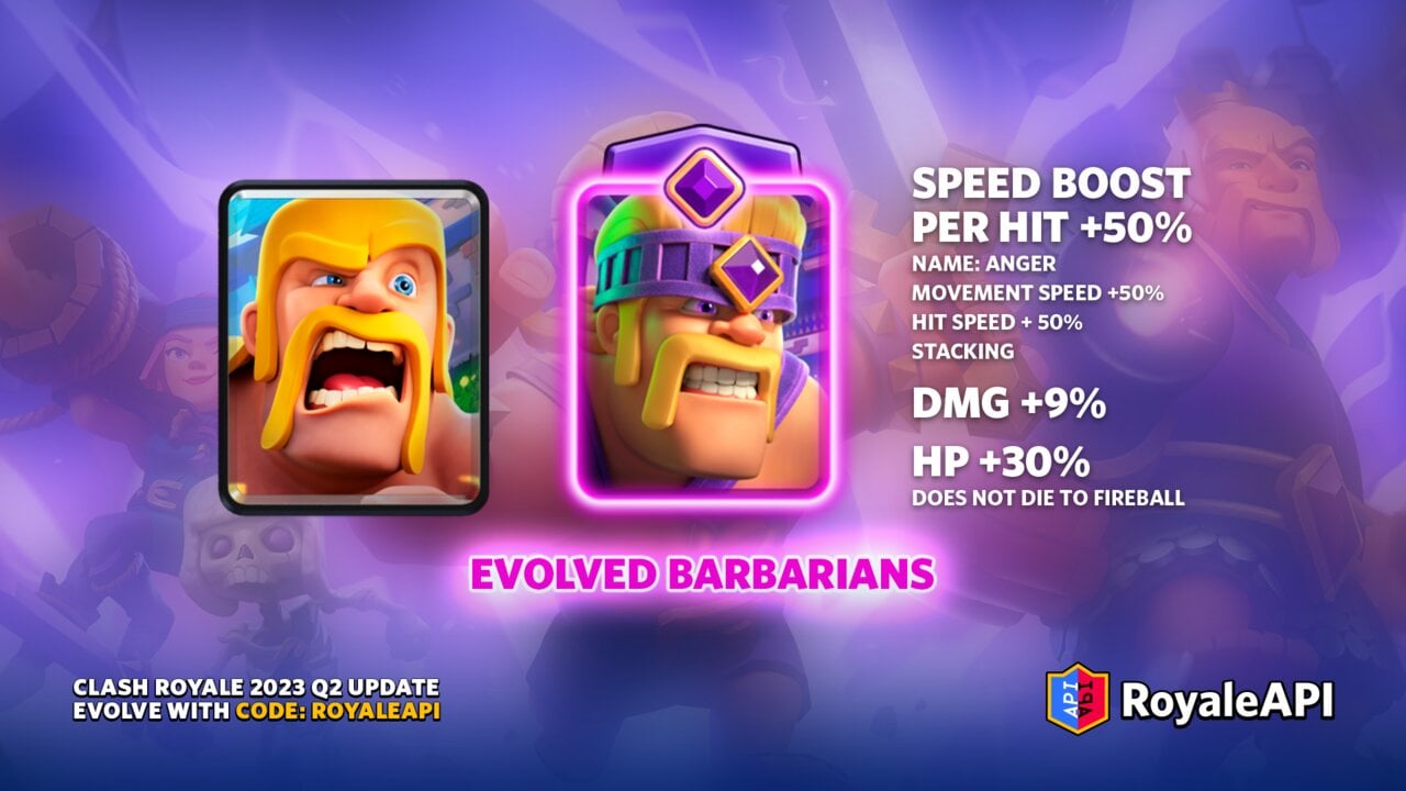 Card Evolution - Clash Royale 2023 Q2 Summer Update