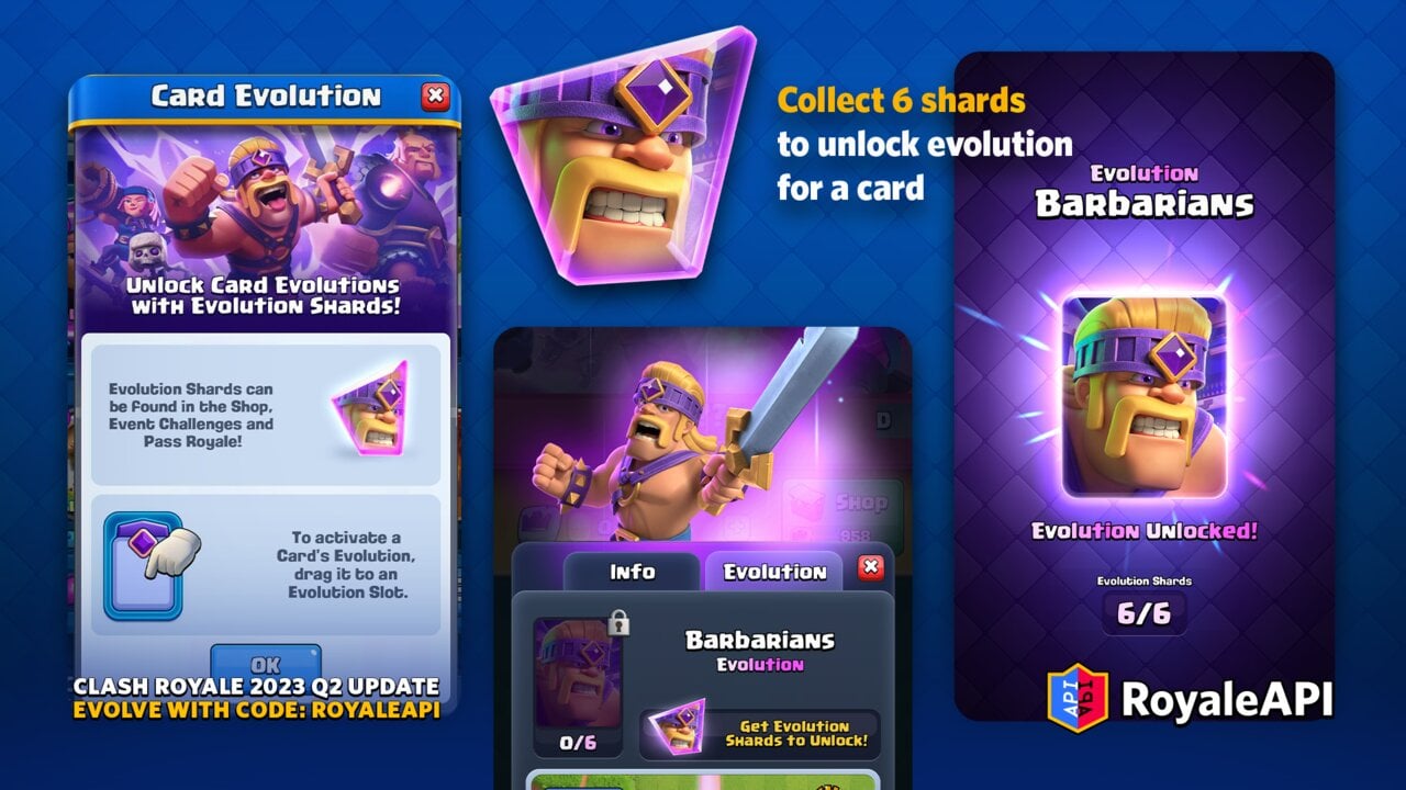 Card Evolution - Clash Royale 2023 Q2 Summer Update