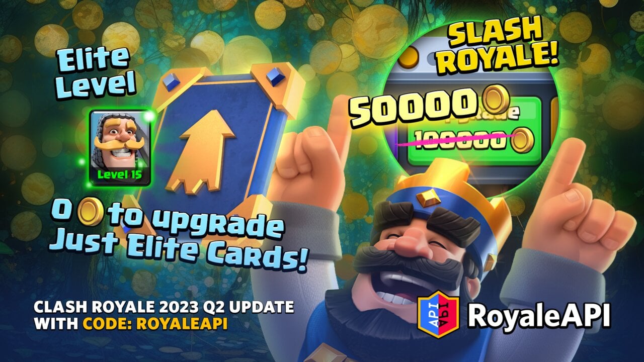 Slash Royale 2023 and Level 15 Upgrade Gold Costs