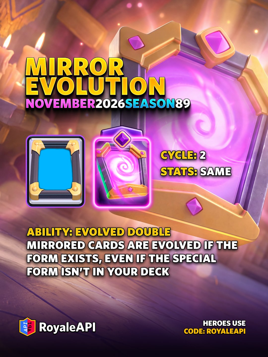 Mirror Evolution - November 2026 (Season 89) - Clash Royale News Blog ...