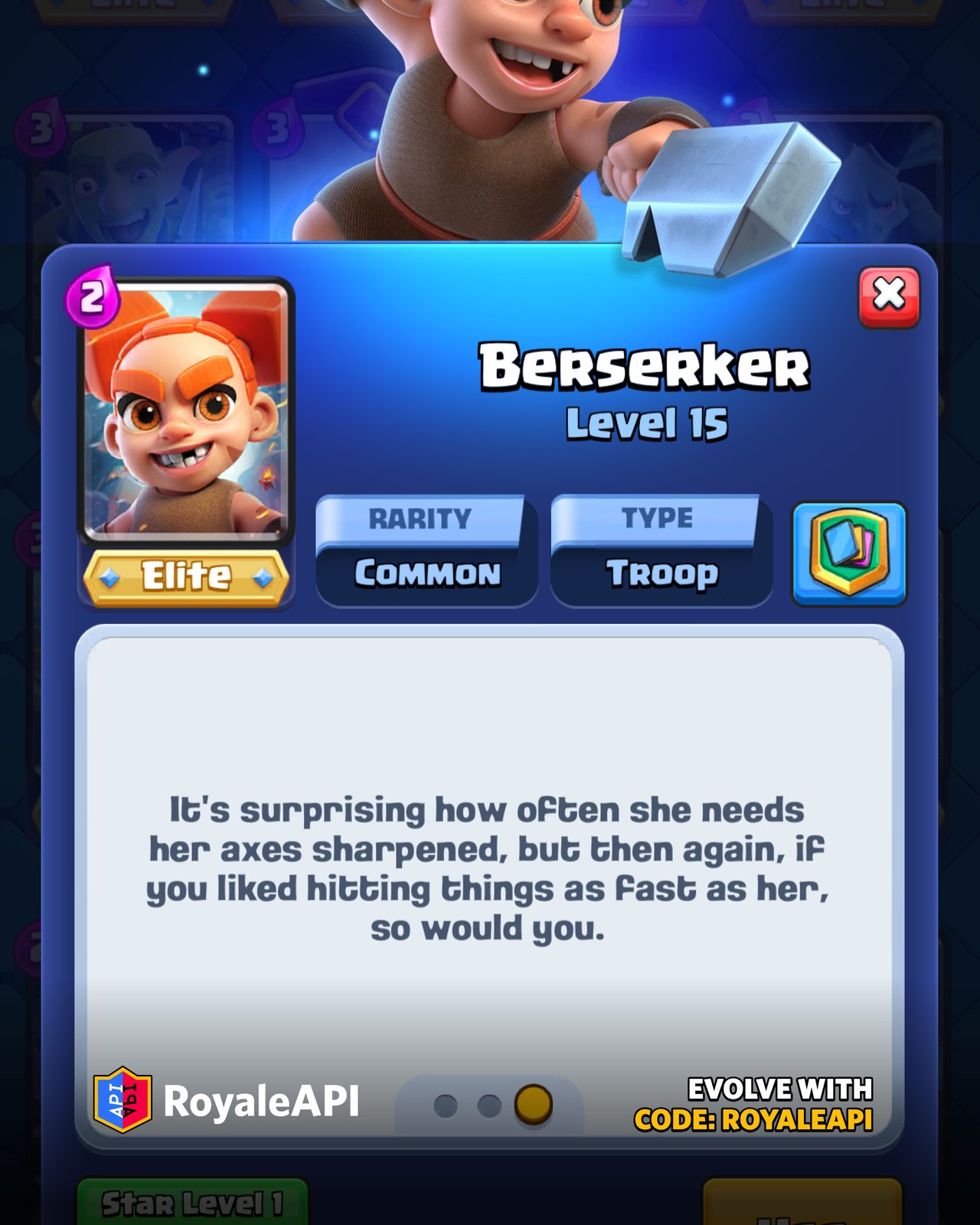 Berserker - Clash Royale February 2025 (Season 68)