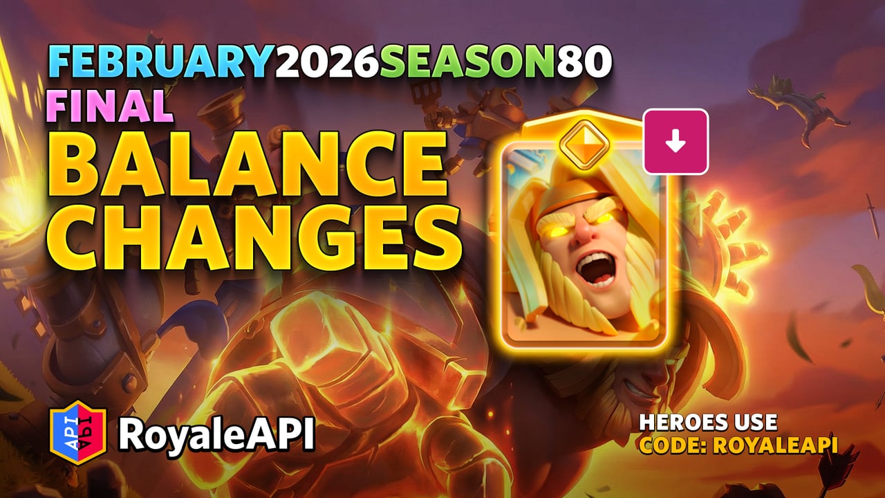 Final Balance Changes for February 2026 (Season 80) - Clash Royale News ...