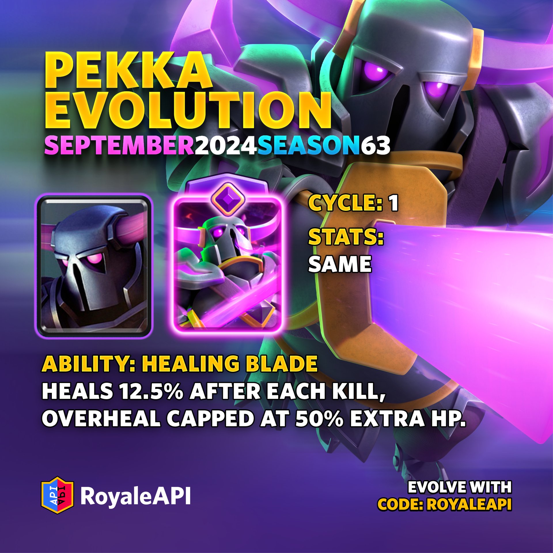 Pekka Evolution September 2024 Season 63 Clash Royale News Blog 