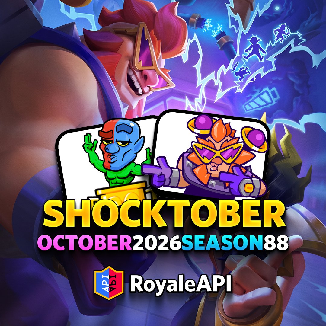 Wizard Emotes Season 88 Shocktober (October 2026) - Clash Royale News Blog - RoyaleAPI
