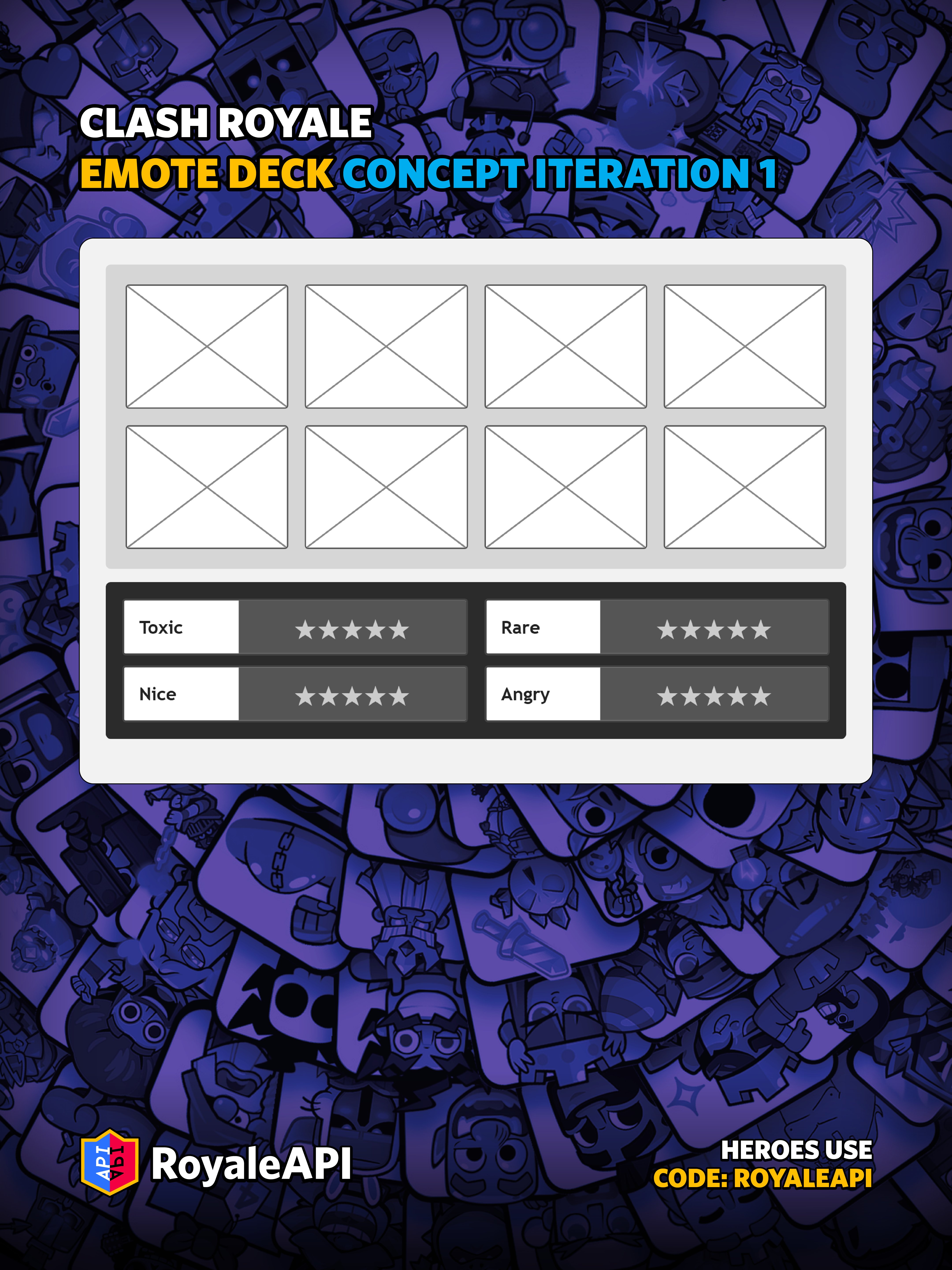 Feature Blog Example Emote Decks - New Feature - Clash Royale News Blog - RoyaleAPI