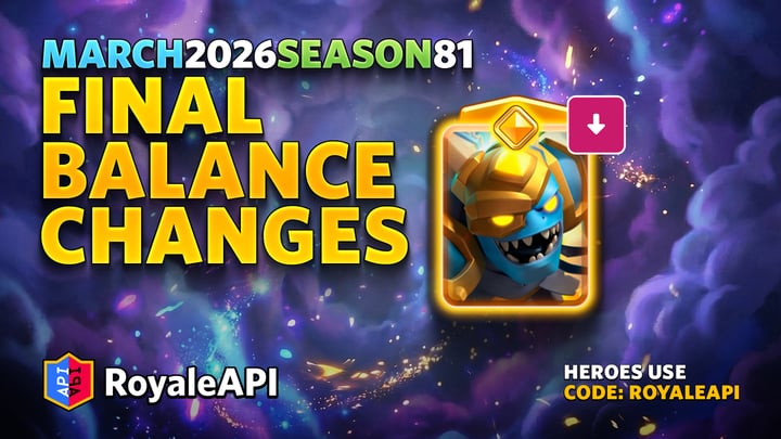 Final Balance Changes - March 2026 (Season 81)