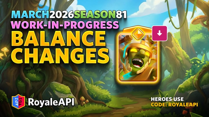 Work-in-progress Balance Changes - March 2026 (Season 81)