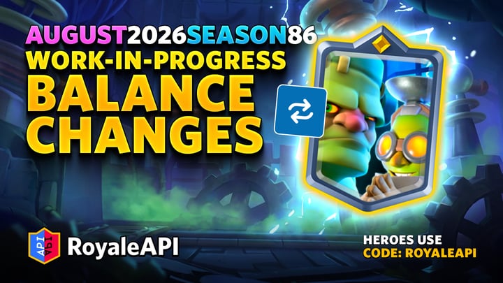 Work-in-progress Balance Changes - August 2026 (Season 86)